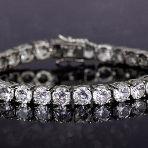 18k Gold Plated 42 Carat Swarovski Tennis Bracelet